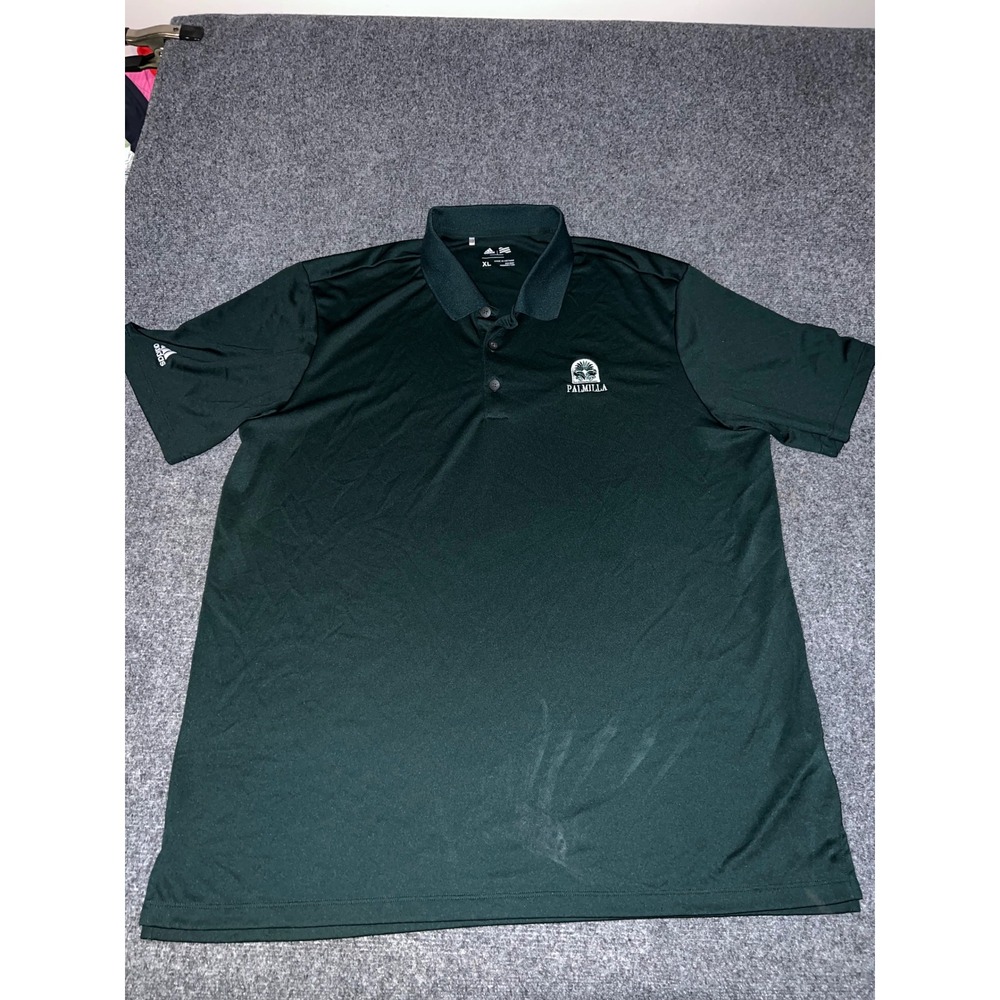 Adidas Palmilla Golf Polo Shirt Mens XL Dark Green Short Sleeve Polyester